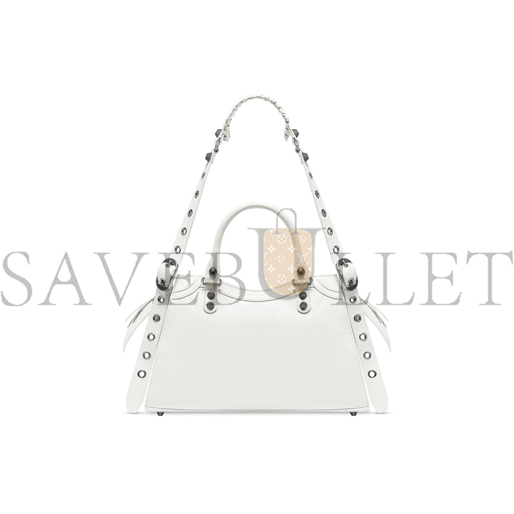 BALENCIAGA SMALL WHITE NEO CAGOLE CITY HANDBAGS FOR WOMEN 736046210B09104 (33*20.8*13.5cm) BALENCIAGA SMALL WHITE NEO CAGOLE CITY HANDBAGS FOR WOMEN 736046210B09104 (33*20.8*13.5cm)